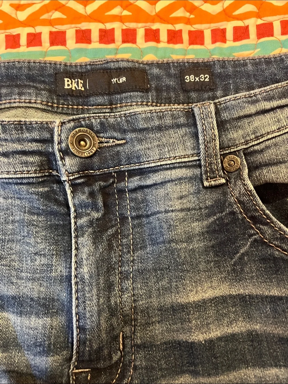 BKE TYLER Men’s  Straight Blue Jeans